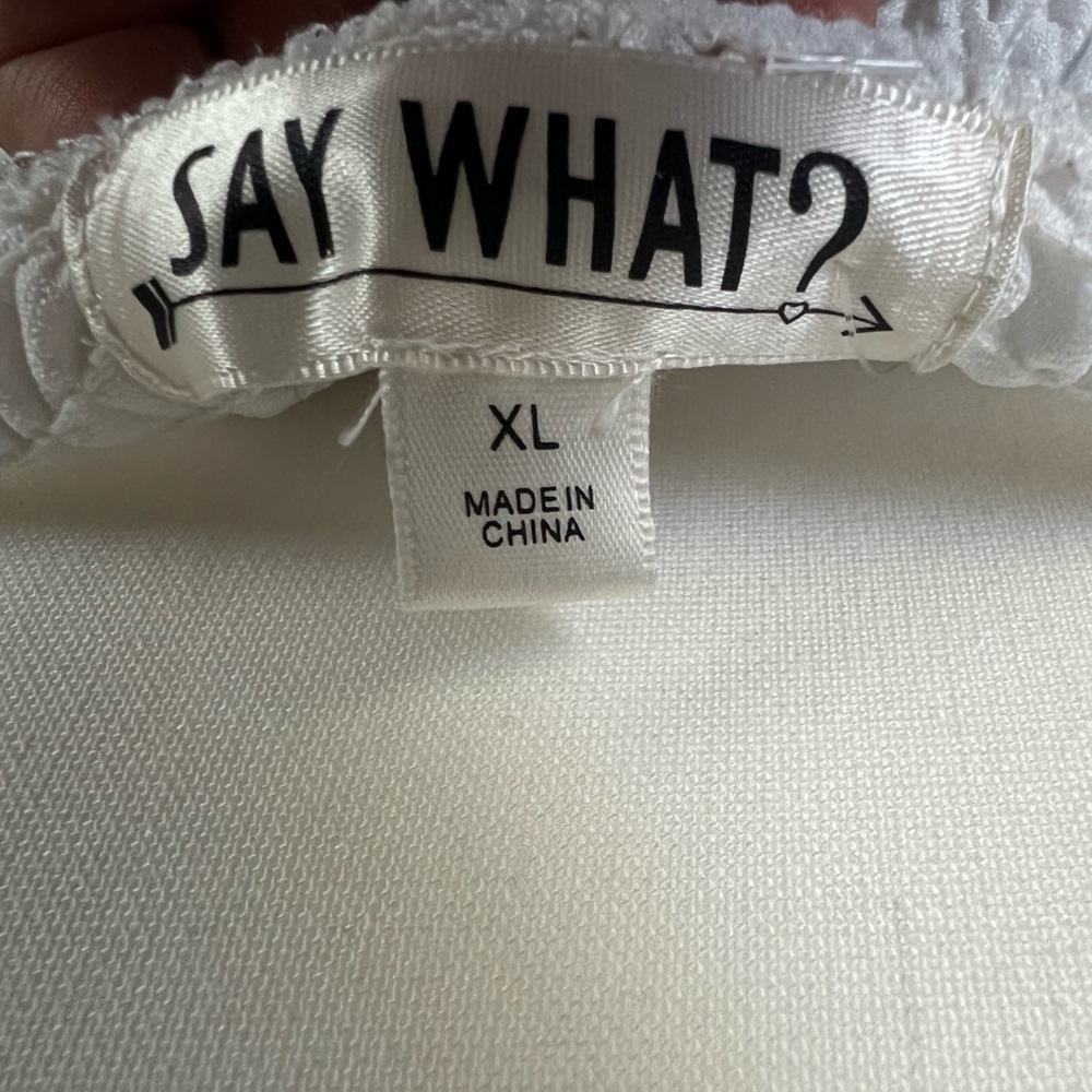 Say What? White Tiered Maxi Sundress Scoop Neck Sleeveless - Picture 12 of 13